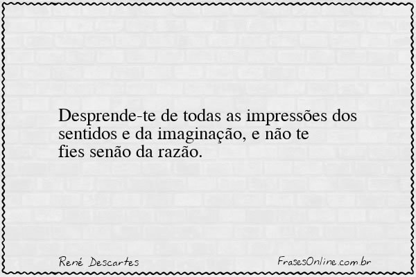 Frase de René Descartes