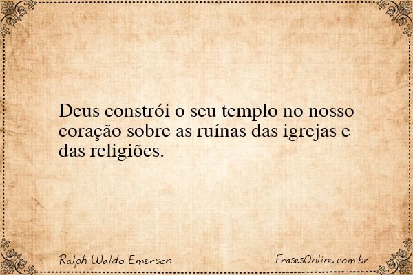 Frase de Ralph Waldo Emerson