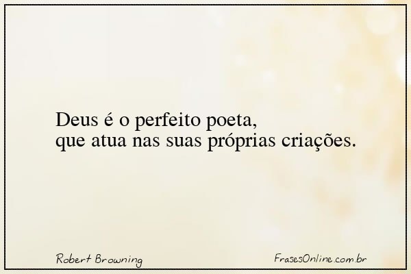 Frase de Robert Browning