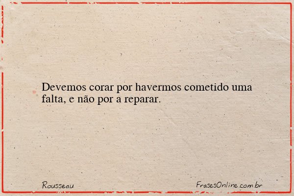 Frase de Rousseau