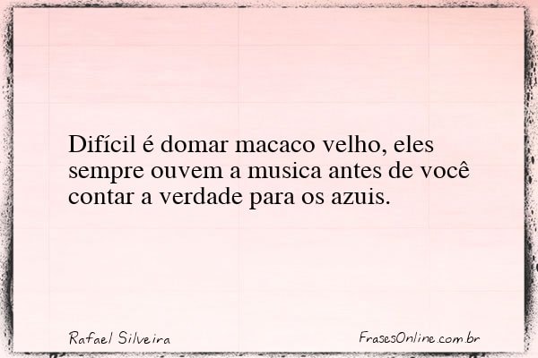 Frase de Rafael Silveira