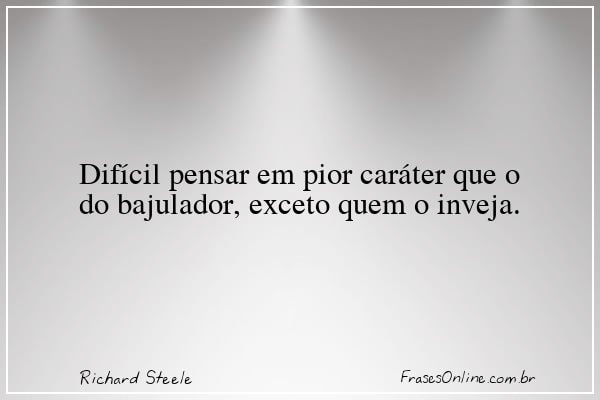 Frase de Richard Steele