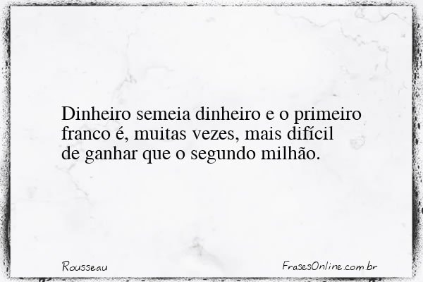 Frase de Rousseau