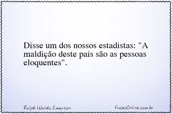Frase de Ralph Waldo Emerson