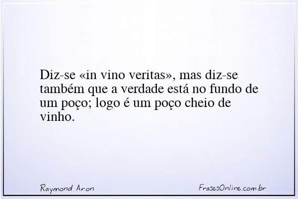 Frase de Raymond Aron