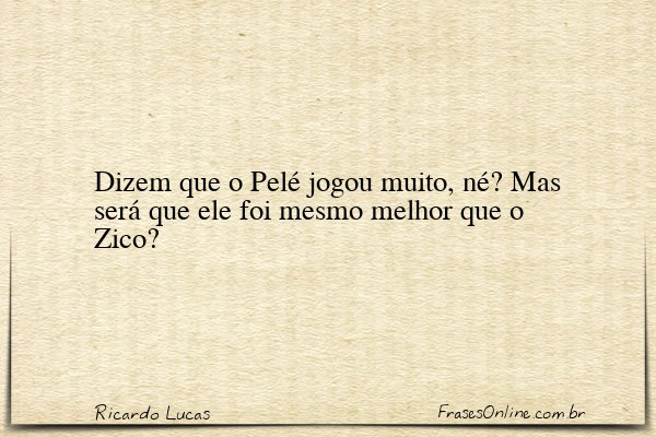 Frase de Ricardo Lucas