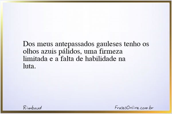 Frase de Rimbaud
