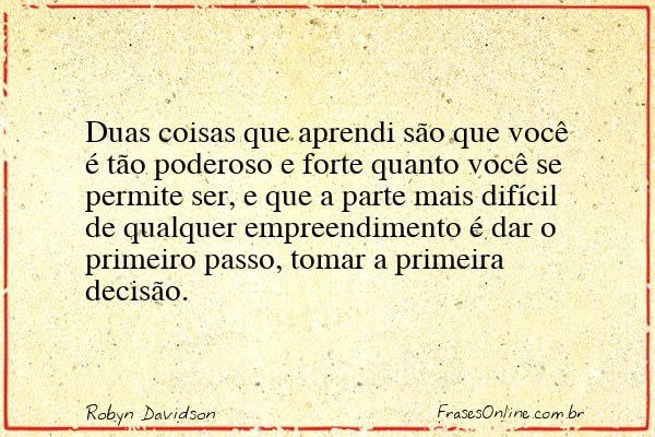 Frase de Robyn Davidson