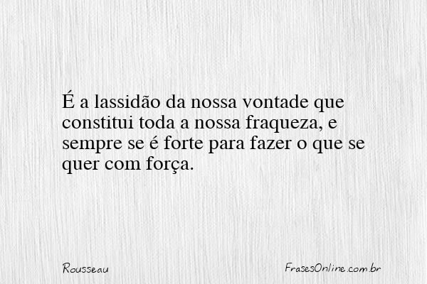 Frase de Rousseau