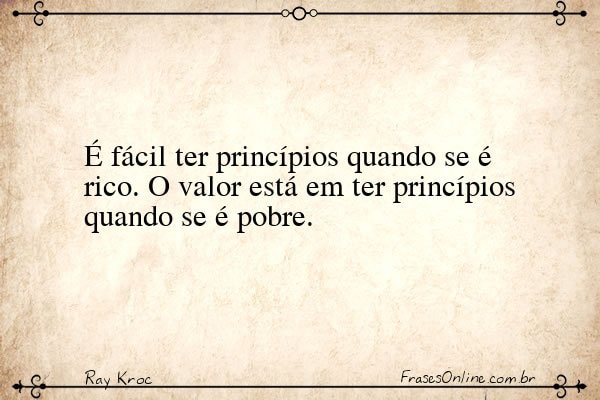 Frase de Ray Kroc