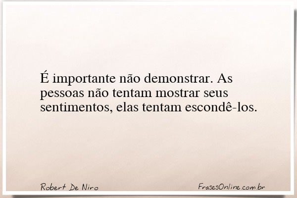 Frase de Robert De Niro