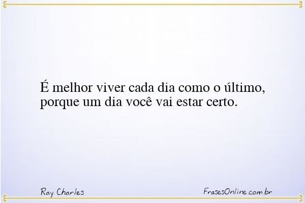 Frase de Ray Charles