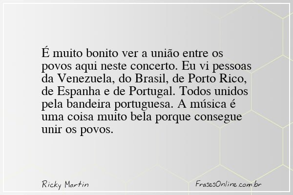 Frase de Ricky Martin