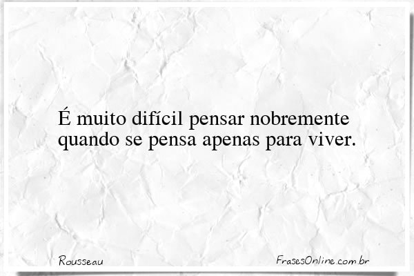 Frase de Rousseau