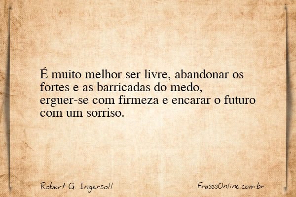 Frase de Robert G. Ingersoll