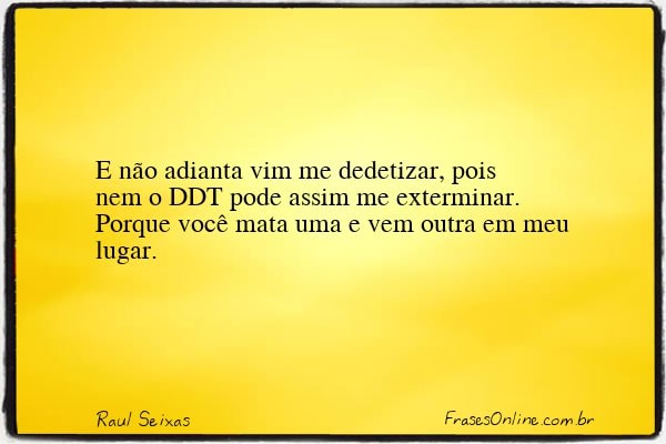 Frase de Raul Seixas