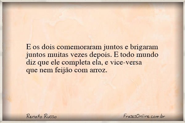 Frase de Renato Russo