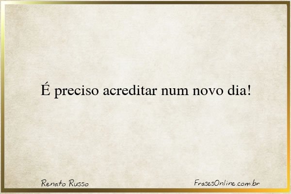 Frase de Renato Russo