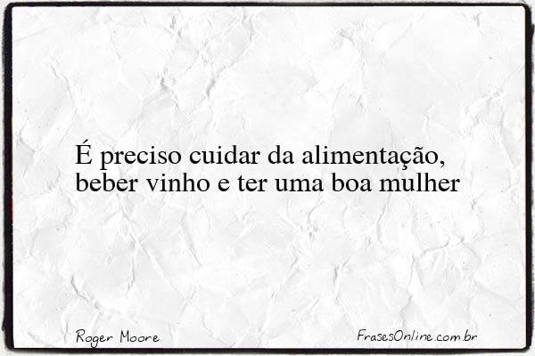 Frase de Roger Moore