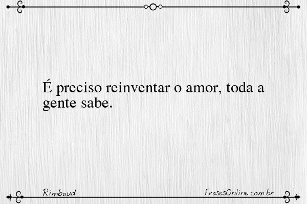 Frase de Rimbaud