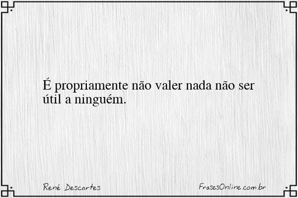 Frase de René Descartes