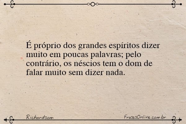 Frase de Richardsom