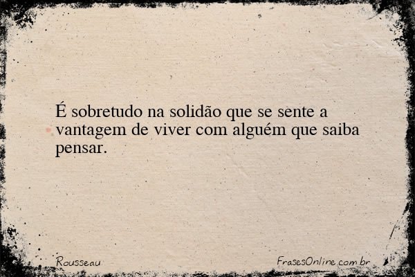 Frase de Rousseau