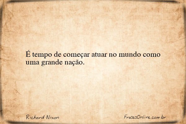 Frase de Richard Nixon