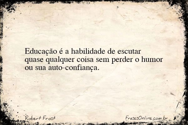 Frase de Robert Frost