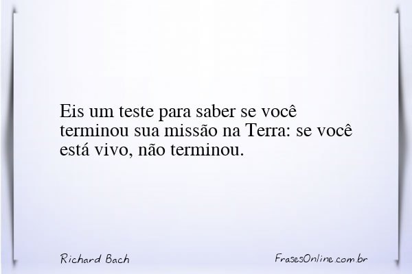 Frase de Richard Bach