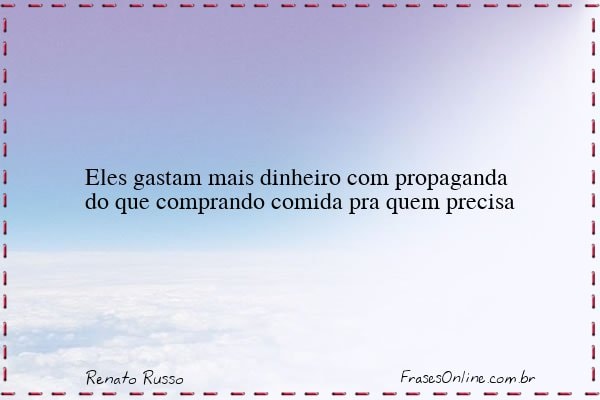 Frase de Renato Russo