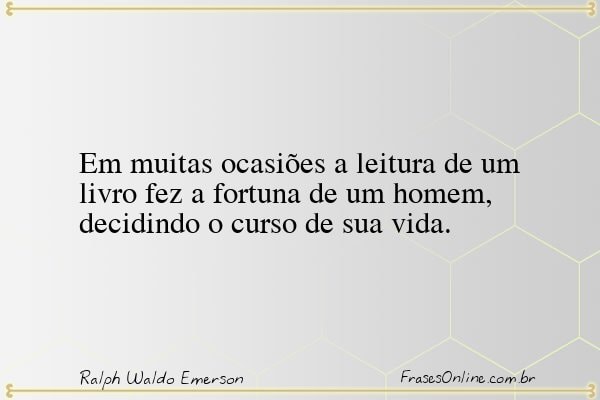 Frase de Ralph Waldo Emerson