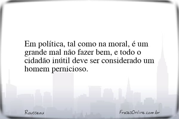 Frase de Rousseau