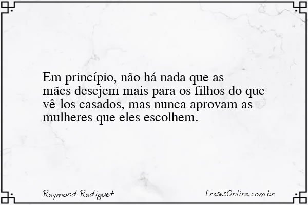 Frase de Raymond Radiguet