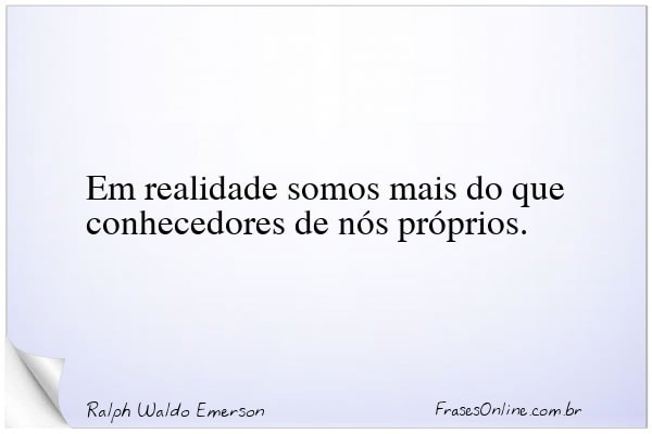 Frase de Ralph Waldo Emerson