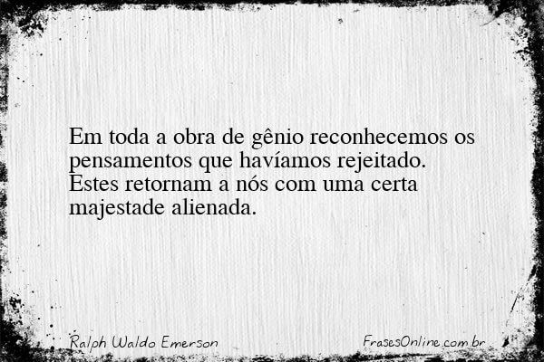Frase de Ralph Waldo Emerson