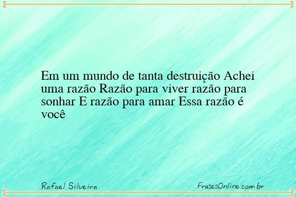 Frase de Rafael Silveira