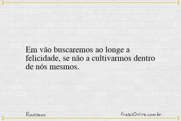 Frase de Rousseau