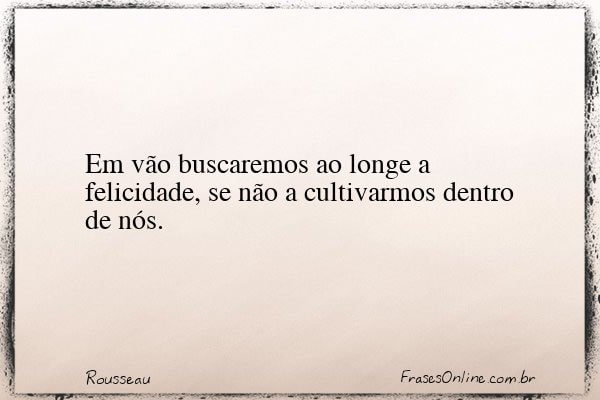 Frase de Rousseau