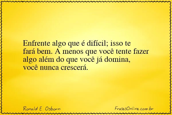 Frase de Ronald E. Osborn