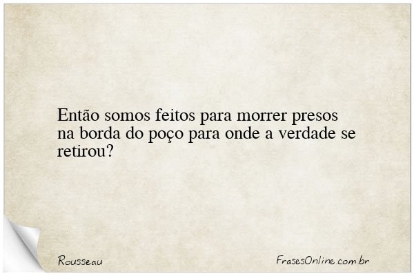 Frase de Rousseau