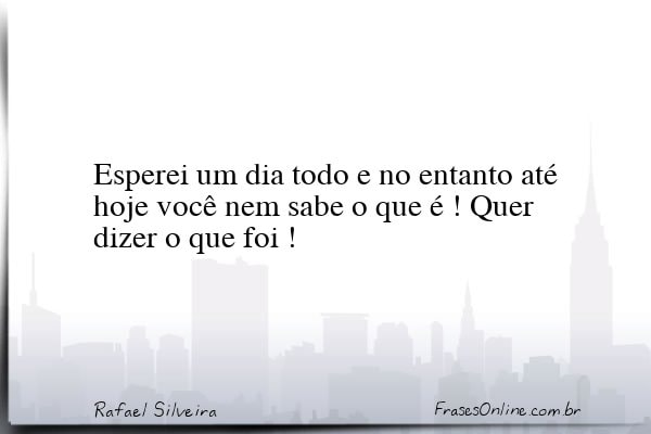 Frase de Rafael Silveira