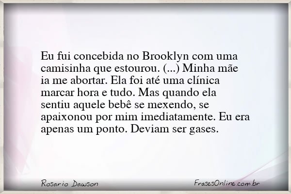 Frase de Rosario Dawson