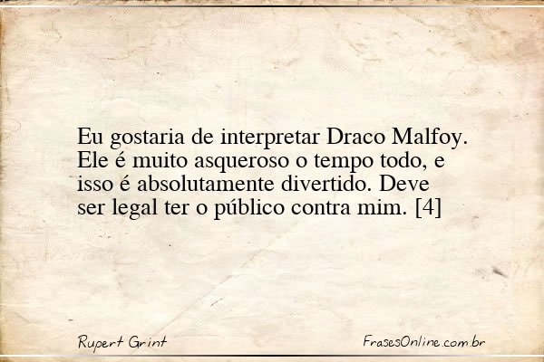 Frase de Rupert Grint