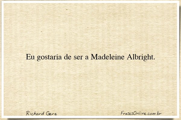Frase de Richard Gere