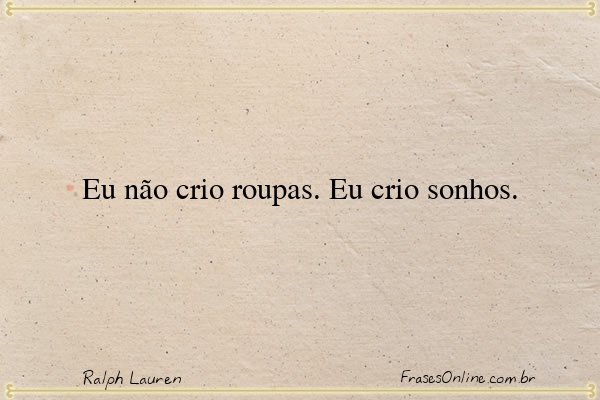 Frase de Ralph Lauren