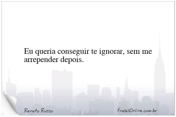 Frase de Renato Russo
