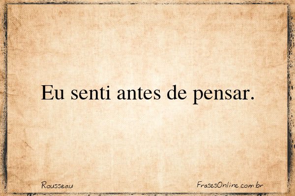 Frase de Rousseau