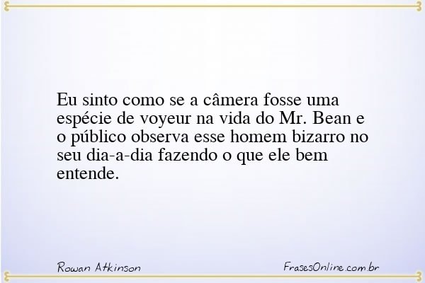 Frase de Rowan Atkinson