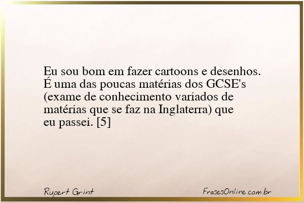 Frase de Rupert Grint